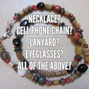 Necklace, Cell Phone Chain, Lanyard, Credentials, Glasses,
